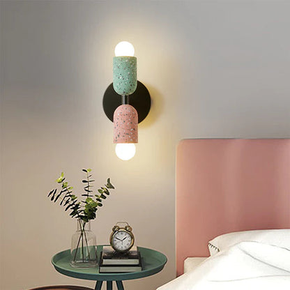 Modern Wall Sconce | Colorful Iron Design with Dual Light Capacity 4