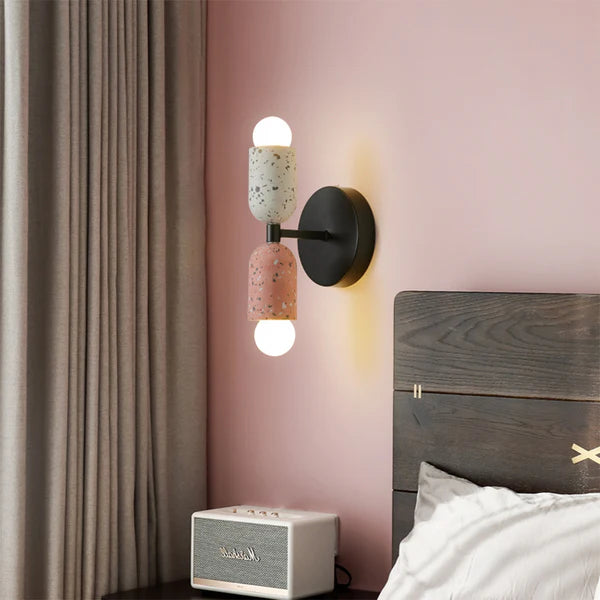 Modern Wall Sconce | Colorful Iron Design with Dual Light Capacity 6