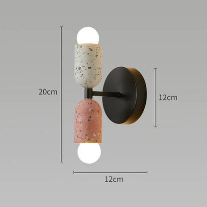 Modern Wall Sconce | Colorful Iron Design with Dual Light Capacity 7