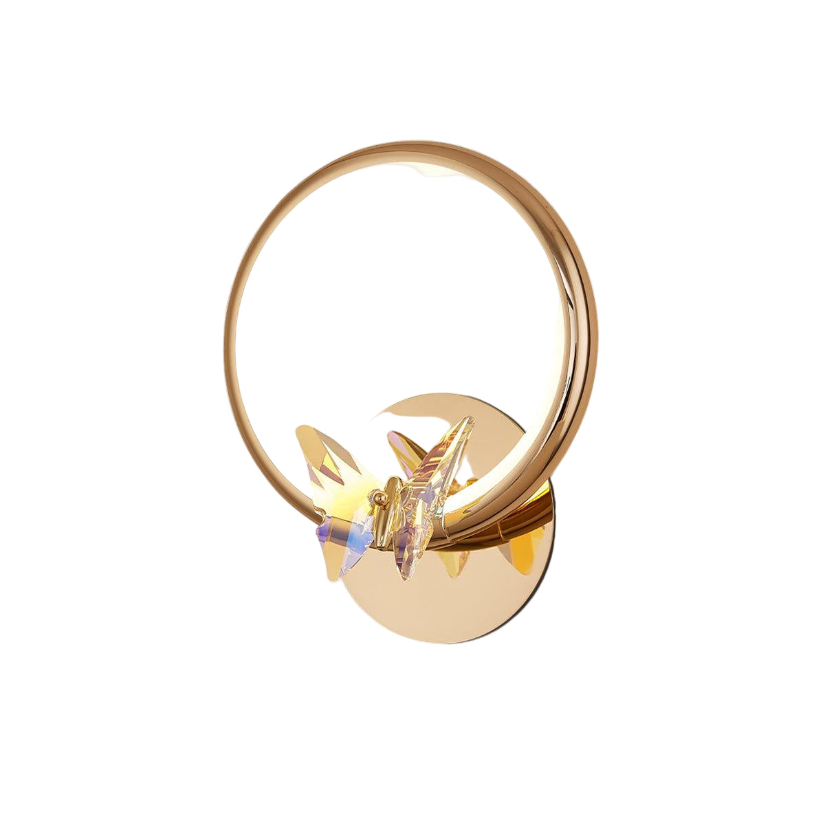 Modern Wall Sconce | Elegant Crystal Butterfly Design with LED Lighting 1