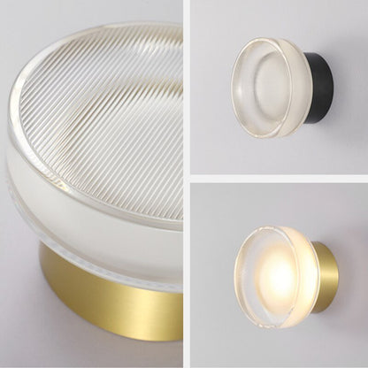 Modern Wall Sconce | Elegant Glass Stone Design with LED Lighting 7