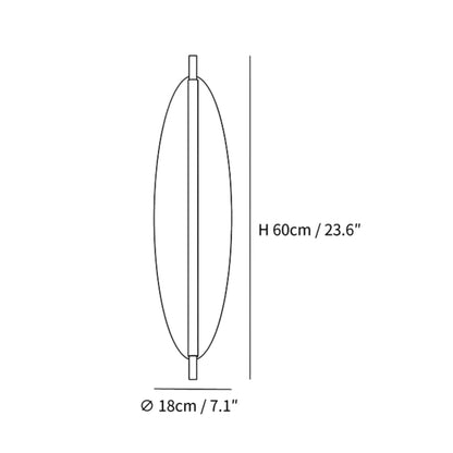 Modern Wall Sconce | Japandi Design with Integrated LED for Stylish Lighting 3