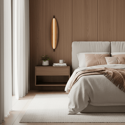 Modern Wall Sconce | Japandi Design with Integrated LED for Stylish Lighting 4