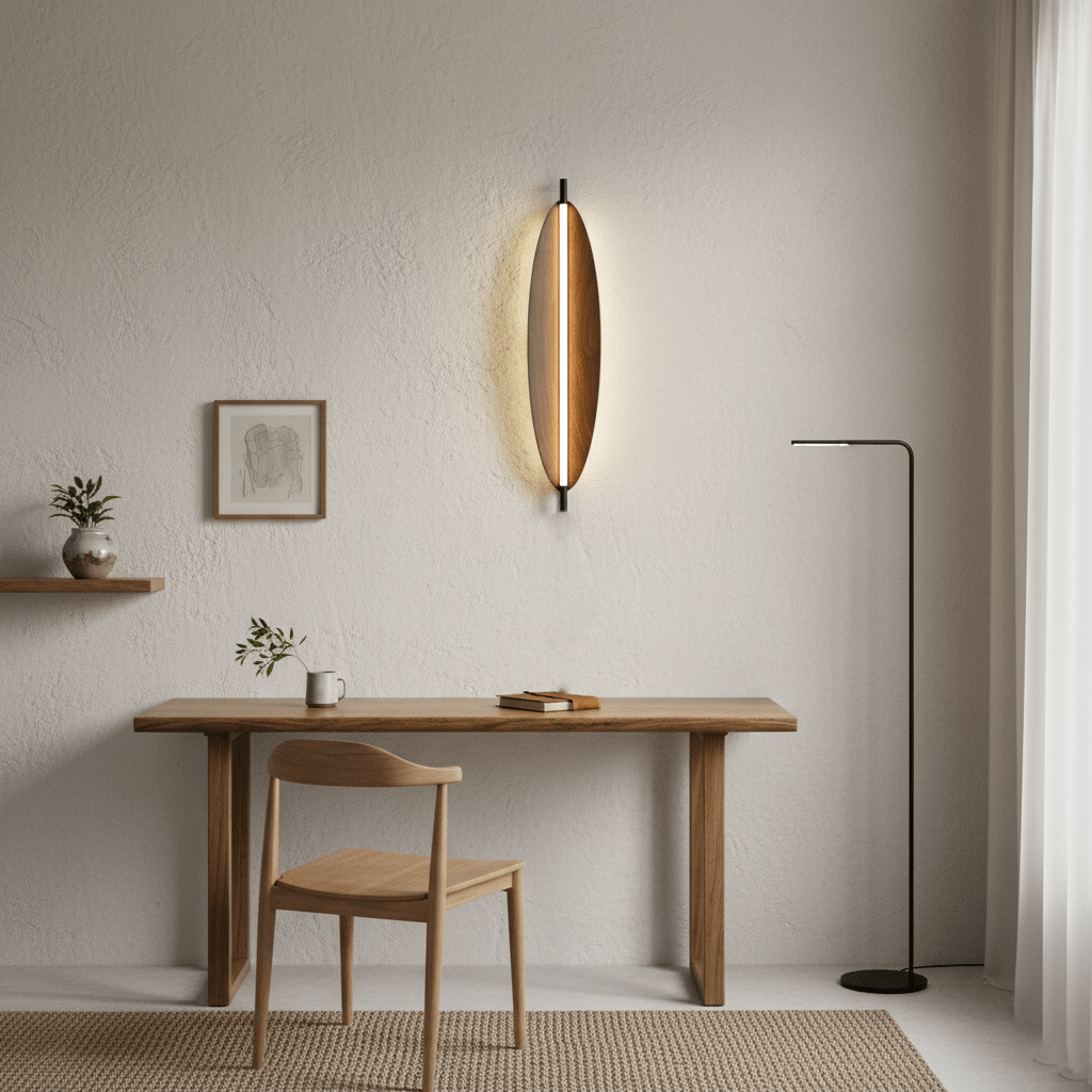 Modern Wall Sconce | Japandi Design with Integrated LED for Stylish Lighting 6
