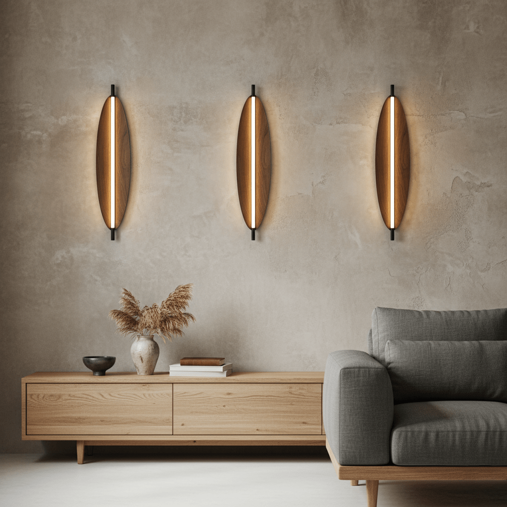 Modern Wall Sconce | Japandi Design with Integrated LED for Stylish Lighting 7