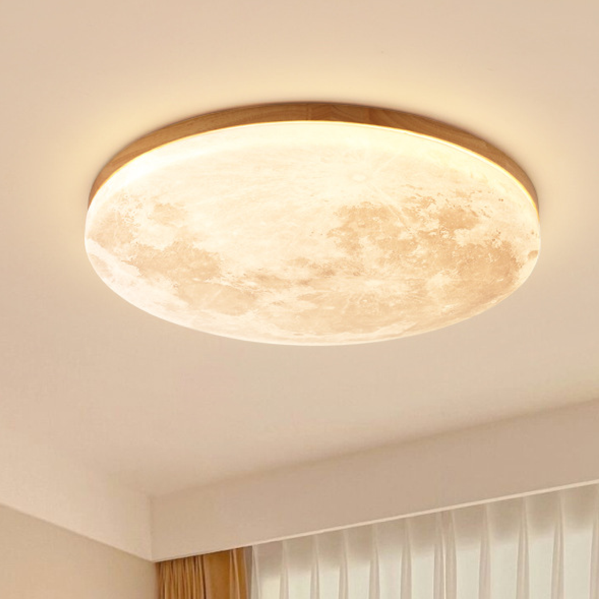 Moon Ceiling Light | Dimmable Modern Design for Cozy Spaces 0