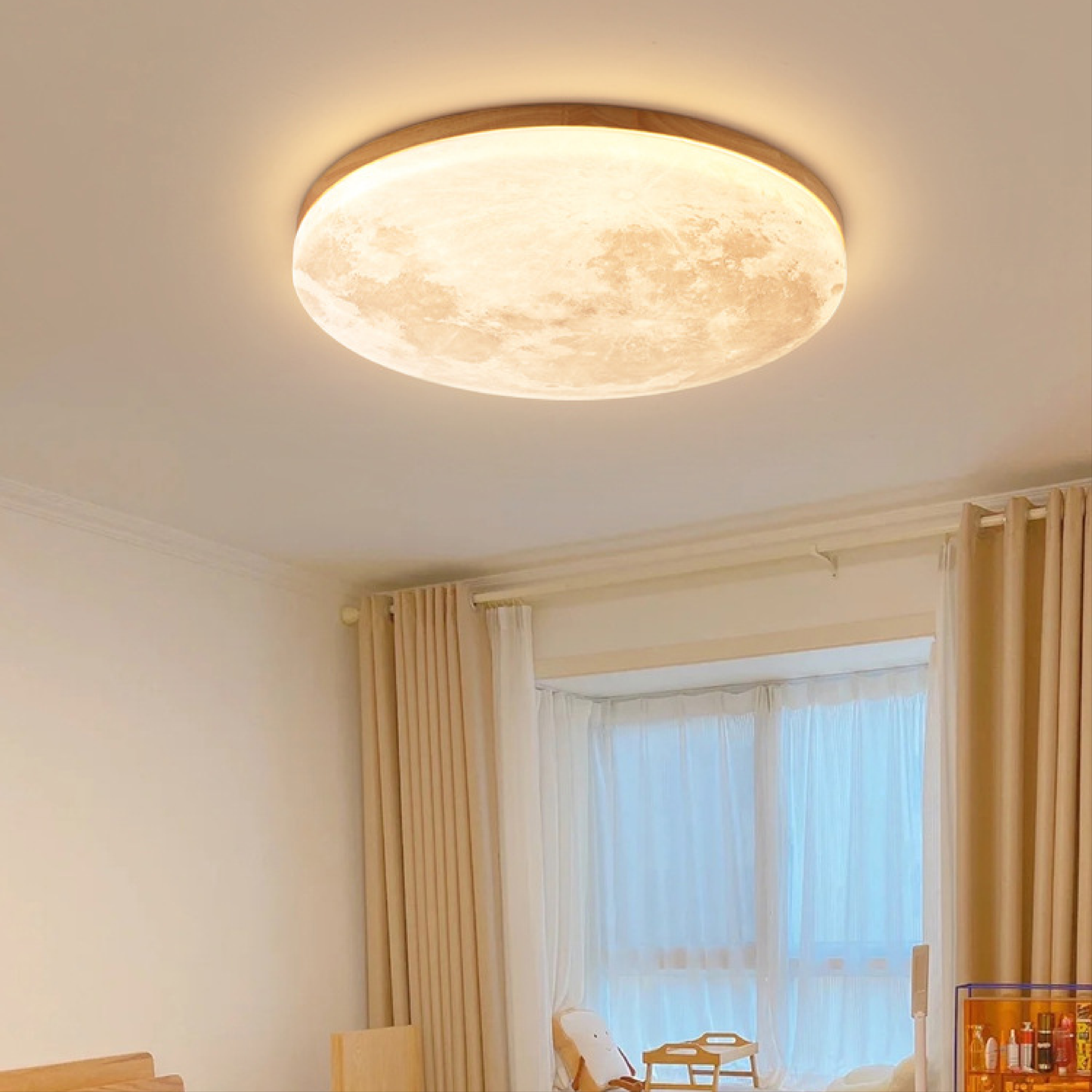 Moon Ceiling Light | Dimmable Modern Design for Cozy Spaces 1