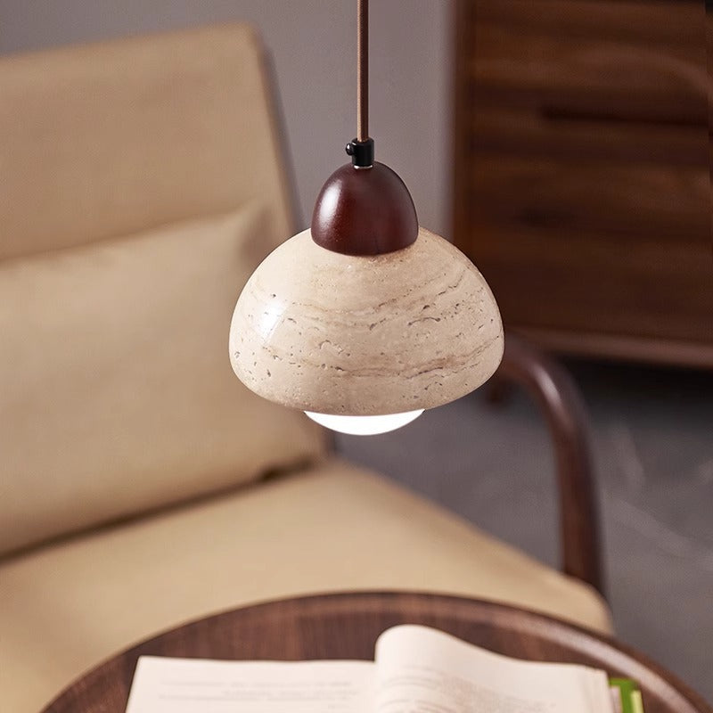 Mushroom Pendant Lamp | Unique Stone Design for Kitchen Island Lighting 1