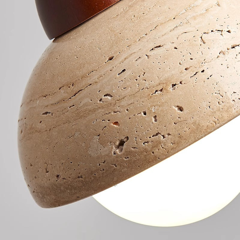 Mushroom Pendant Lamp | Unique Stone Design for Kitchen Island Lighting 3