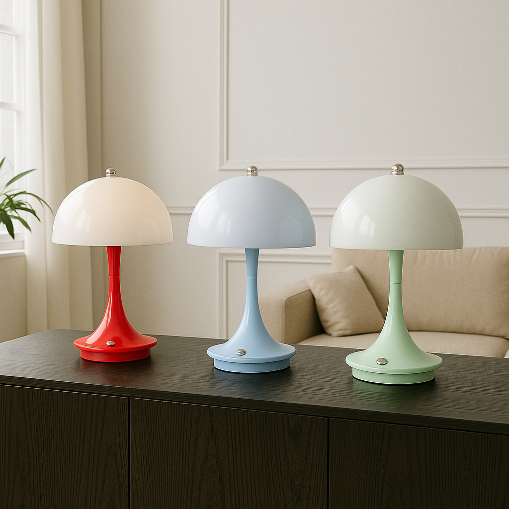 Mushroom Table Lamp | Modern Design with Warm LED Glow 1