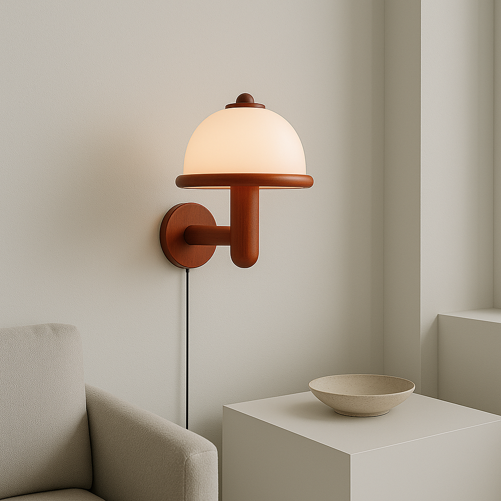 Mushroom Wall Lamp | Scandinavian-Inspired Design for Modern Spaces 3