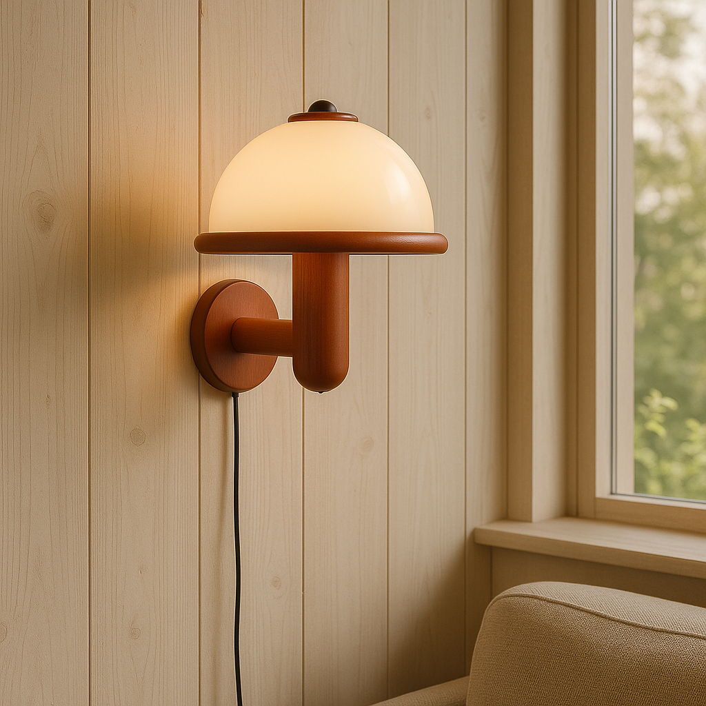 Mushroom Wall Lamp | Scandinavian-Inspired Design for Modern Spaces 4