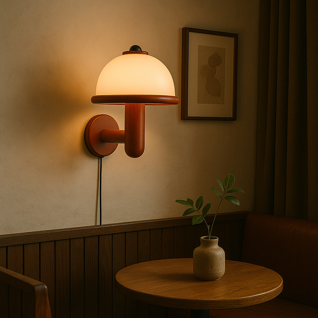 Mushroom Wall Lamp | Scandinavian-Inspired Design for Modern Spaces 5