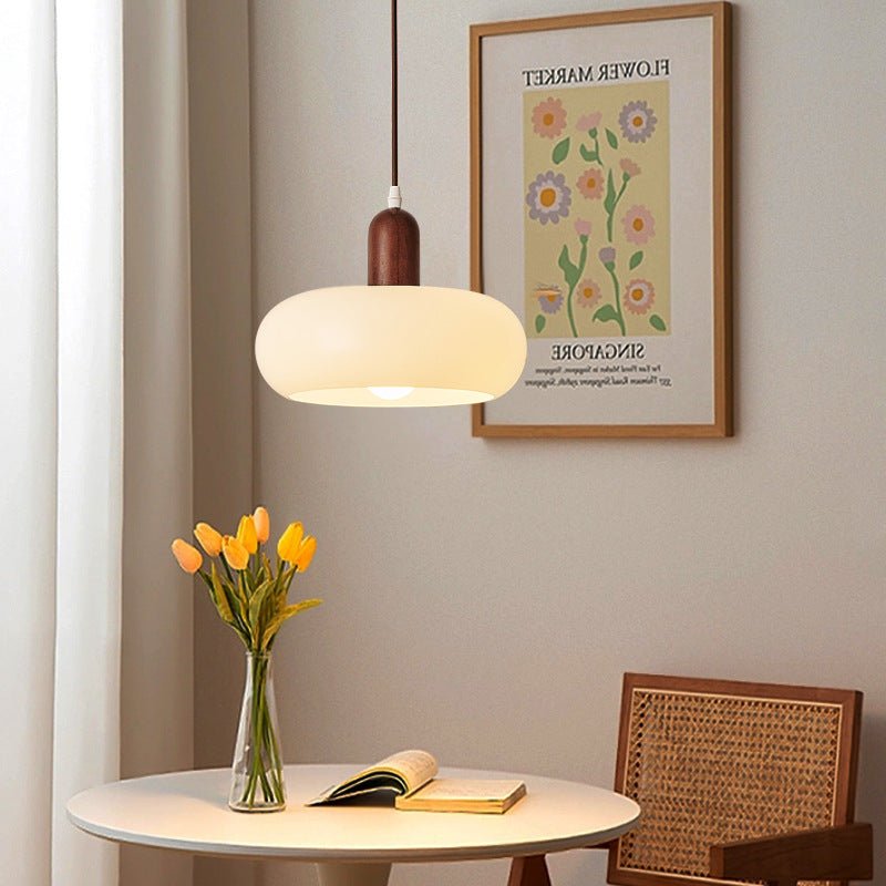 Nordic Pendant Lamp | Cream Finish with Adjustable Height 0