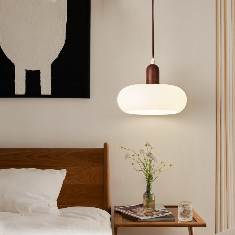 Nordic Pendant Lamp | Cream Finish with Adjustable Height 1
