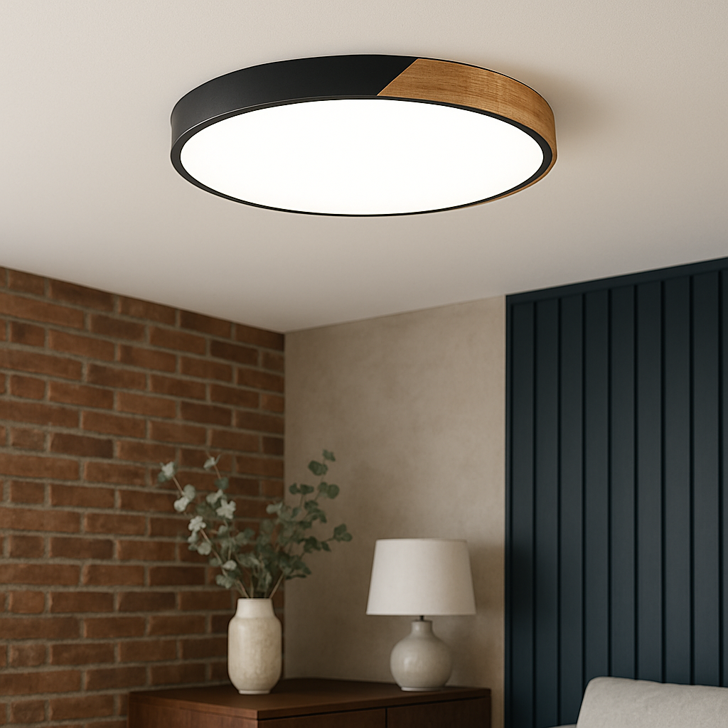 Nordic Wooden Ceiling Lamp | Minimalist Design for Modern Spaces 2