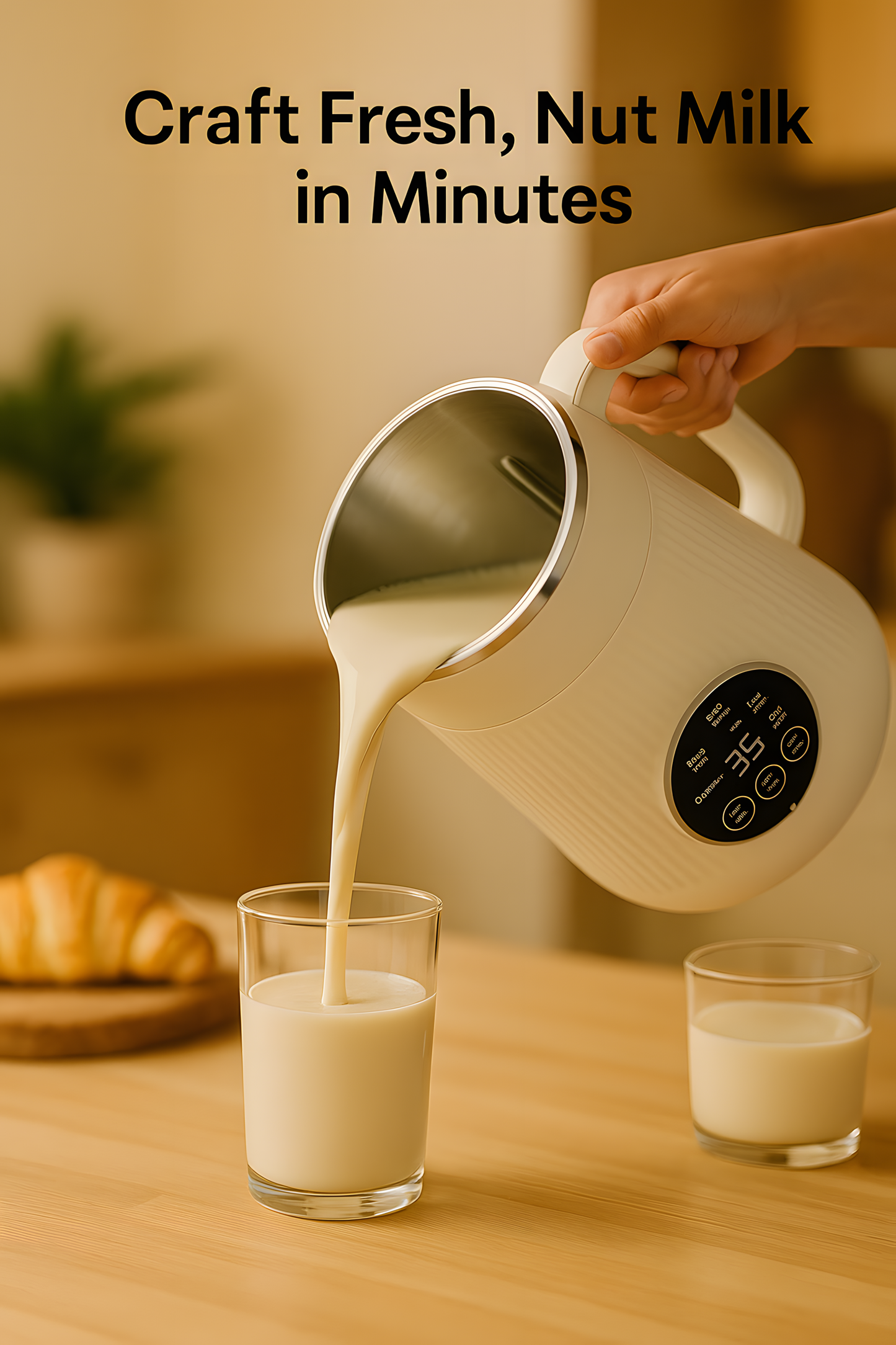 Nut Milk Maker | Quick Plant-Based Milk Preparation Kitchen Appliance 2