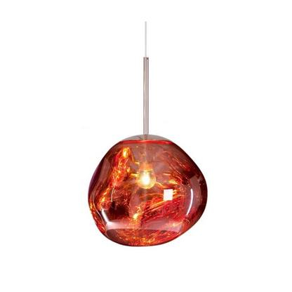 Organic Globe Pendant Light | Vibrant Finish for Cozy Ambiance 0