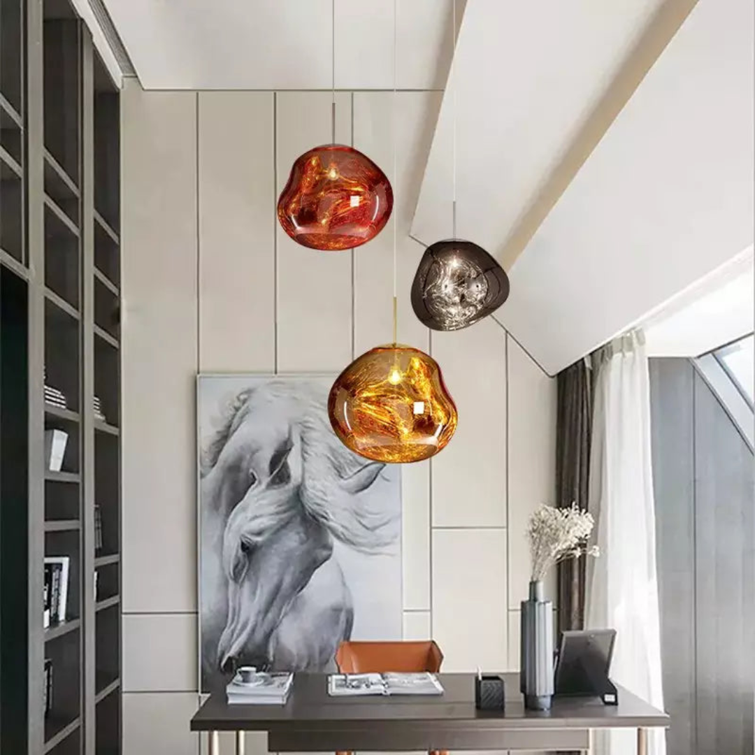 Organic Globe Pendant Light | Vibrant Finish for Cozy Ambiance 5