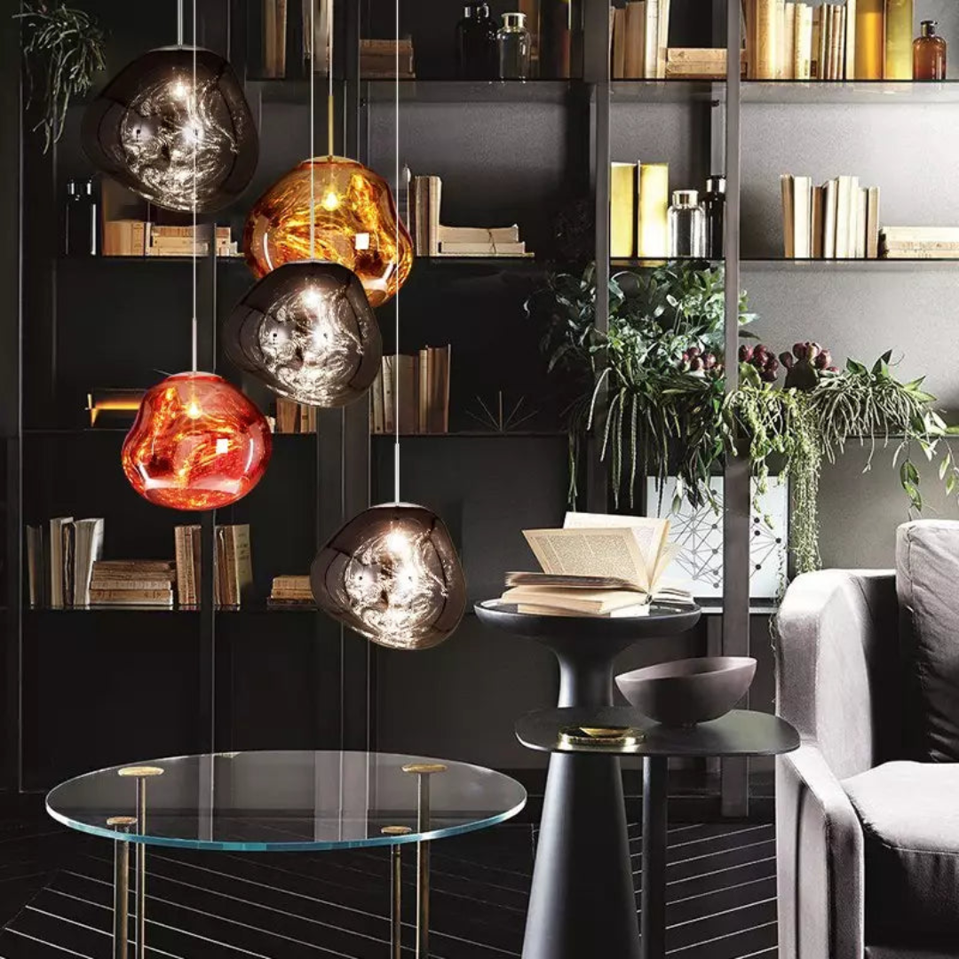Organic Globe Pendant Light | Vibrant Finish for Cozy Ambiance 8