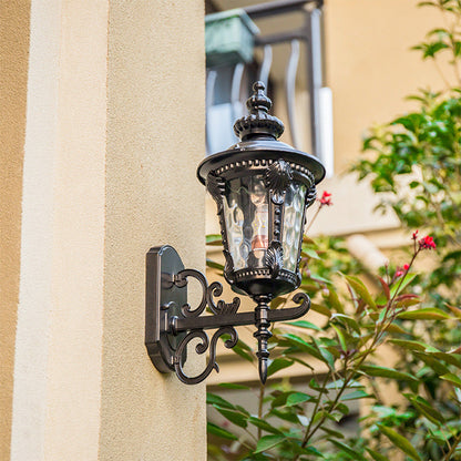 Outdoor Wall Lantern | Vintage Glass Shade with Durable Aluminum Body 7