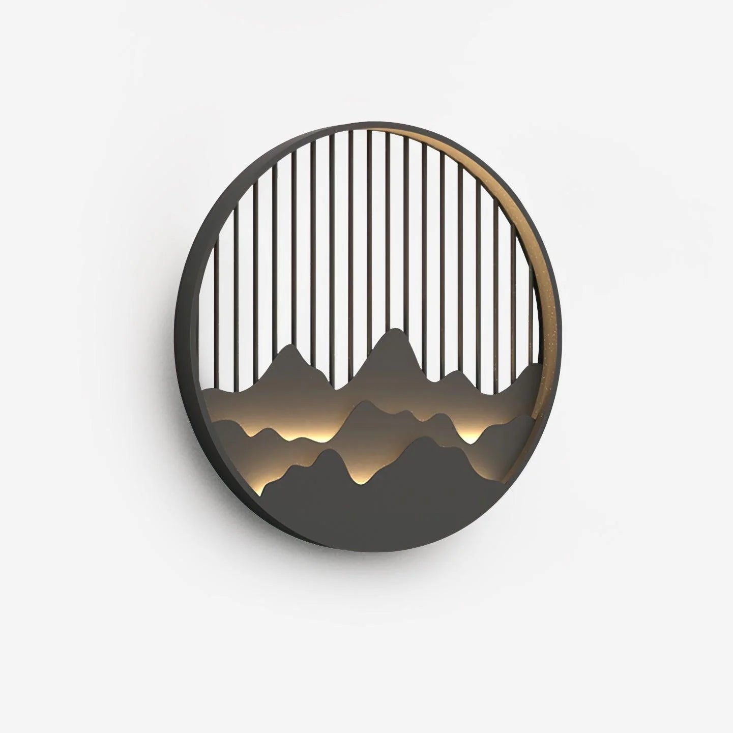 Outdoor Wall Light Fixtures | Artistic Mountain Design with LED Illumination 2
