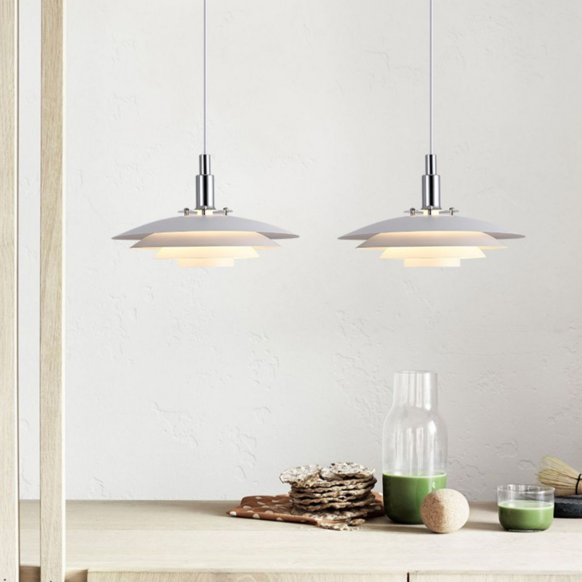 Pendant Lamp | Industrial Minimalist Design with Adjustable Height for Kitchen Island 2