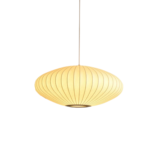 Pendant Lamp | Sculptural Silk Shade for Contemporary Spaces 0