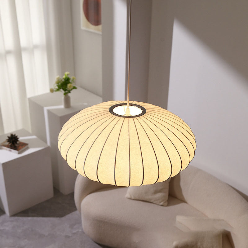 Pendant Lamp | Sculptural Silk Shade for Contemporary Spaces 3
