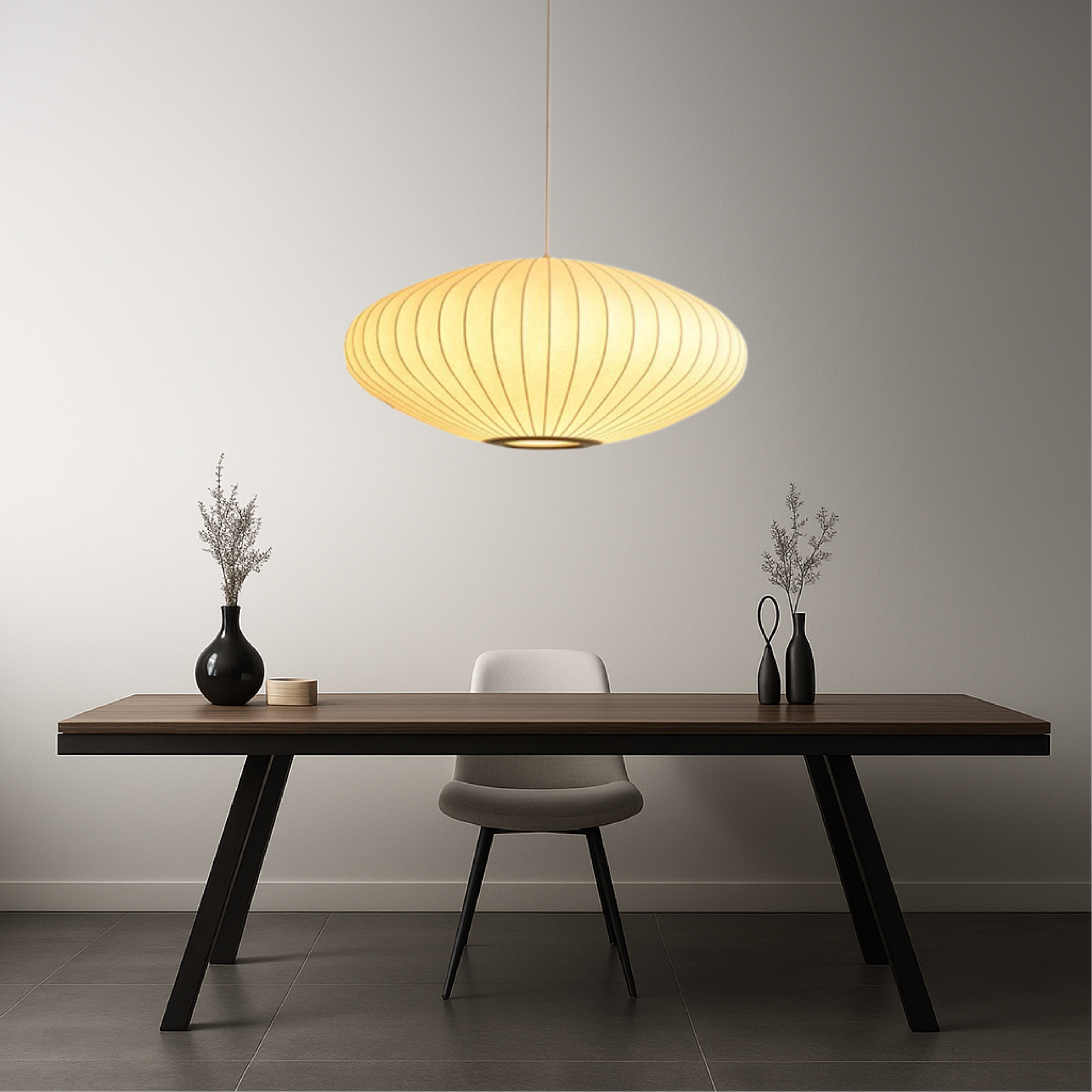 Pendant Lamp | Sculptural Silk Shade for Contemporary Spaces 4