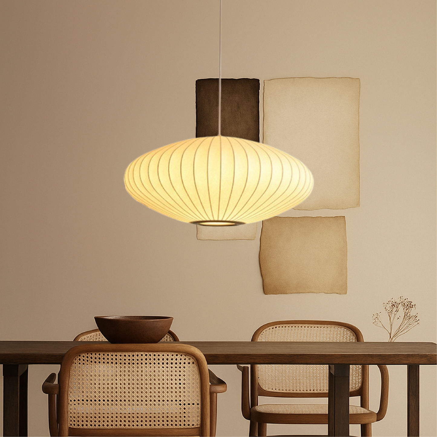 Pendant Lamp | Sculptural Silk Shade for Contemporary Spaces 5