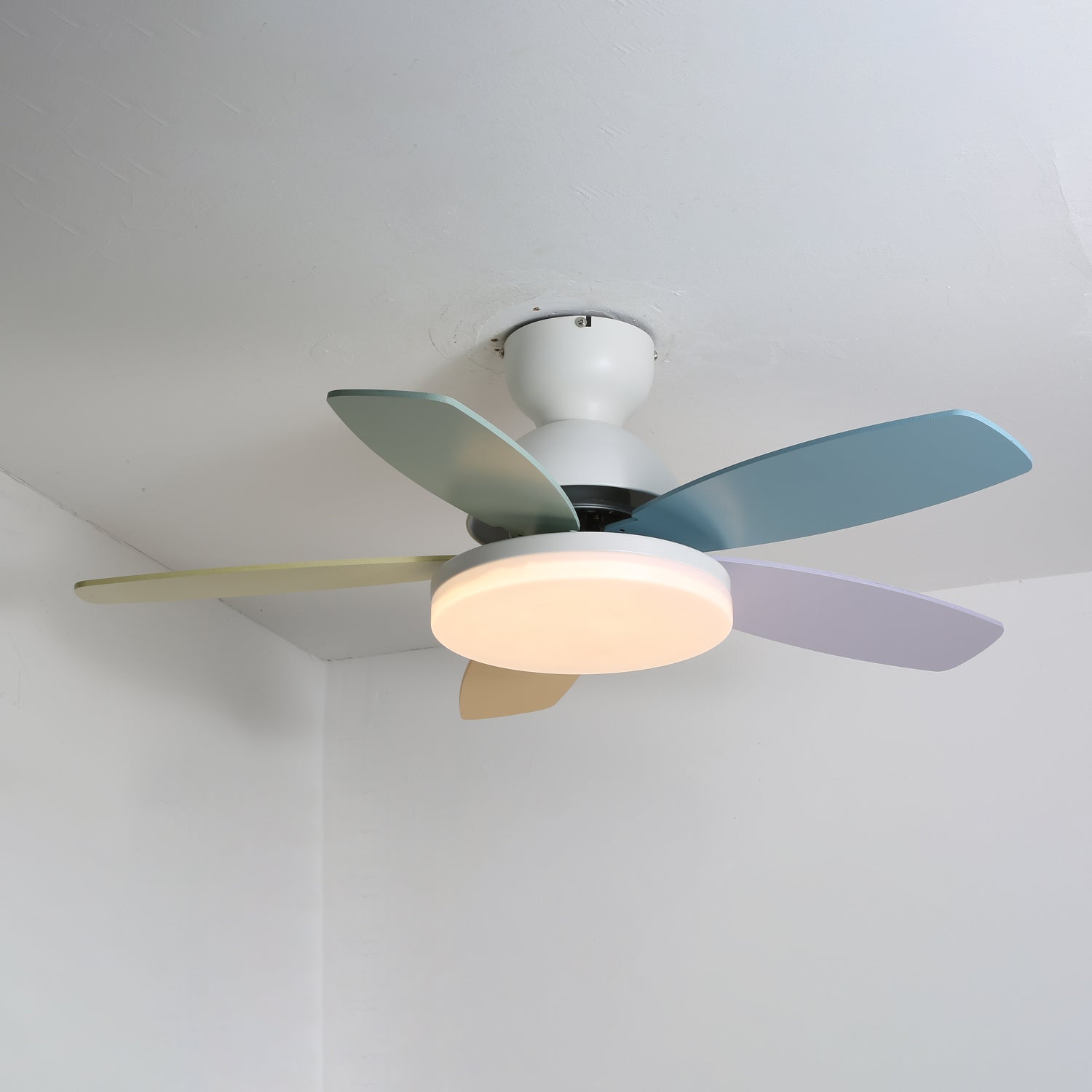 Ceiling Fan Light | Elegant Flower Petal Design with LED Lighting 12