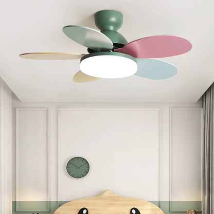 Ceiling Fan Light | Elegant Flower Petal Design with LED Lighting 3