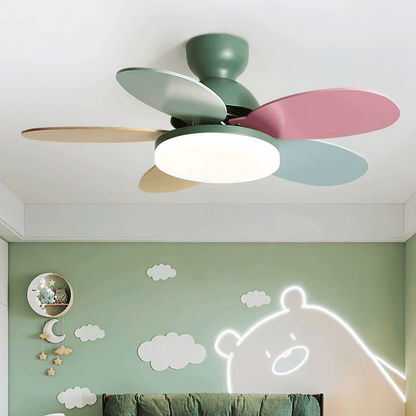 Ceiling Fan Light | Elegant Flower Petal Design with LED Lighting 4