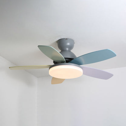 Ceiling Fan Light | Elegant Flower Petal Design with LED Lighting 7