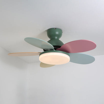 Ceiling Fan Light | Elegant Flower Petal Design with LED Lighting 10