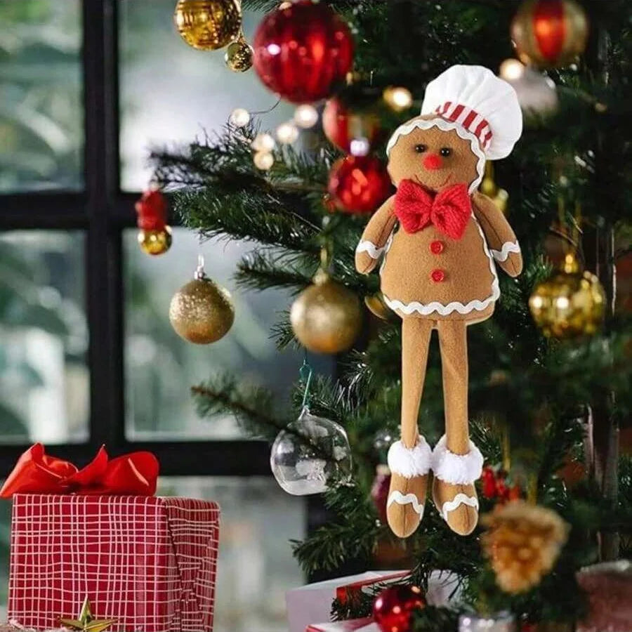 Plush Gingerbread Man Decoration | Festive Holiday Cheer 0