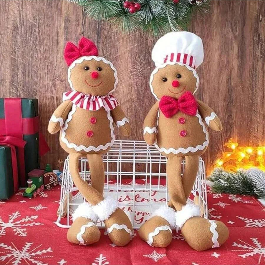 Plush Gingerbread Man Decoration | Festive Holiday Cheer 2