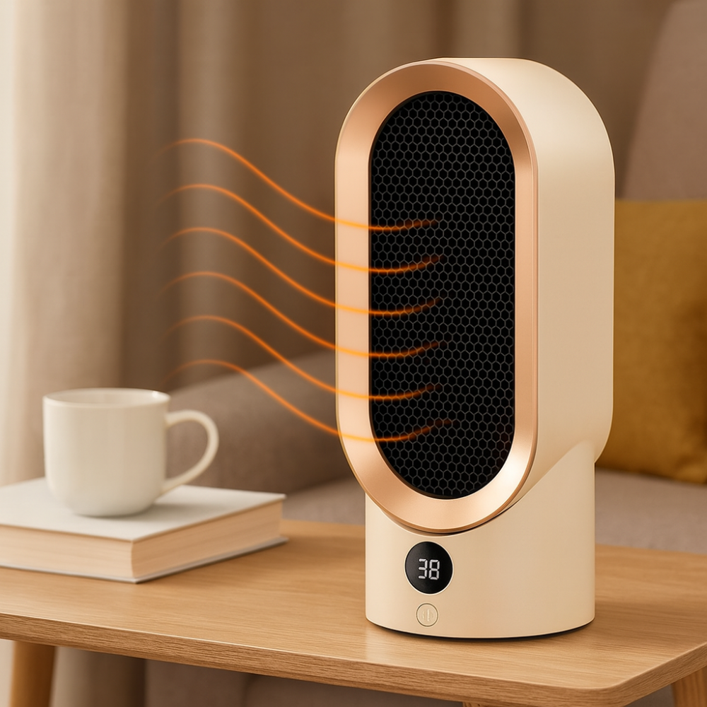 Portable Ceramic Space Heater | Fast Heating, Quiet Operation, Energy Efficient 0