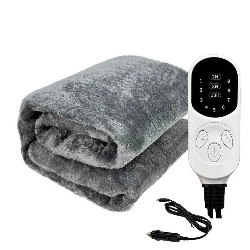 Portable Electric Blanket | 12V Heated Travel Comfort for Vehicles 0