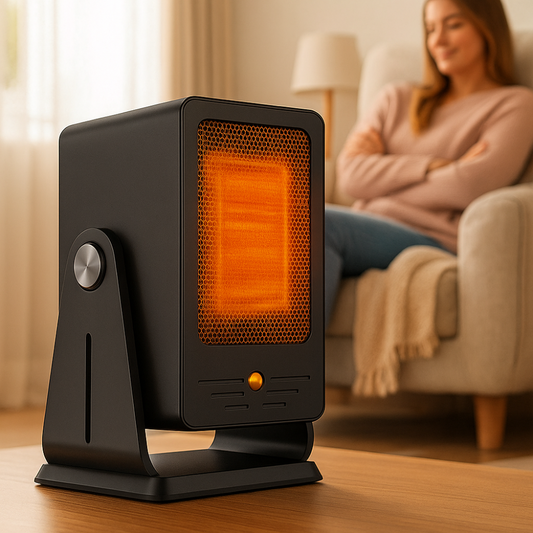 Portable Electric Space Heater | Quick Comfort with Adjustable Thermostat 0