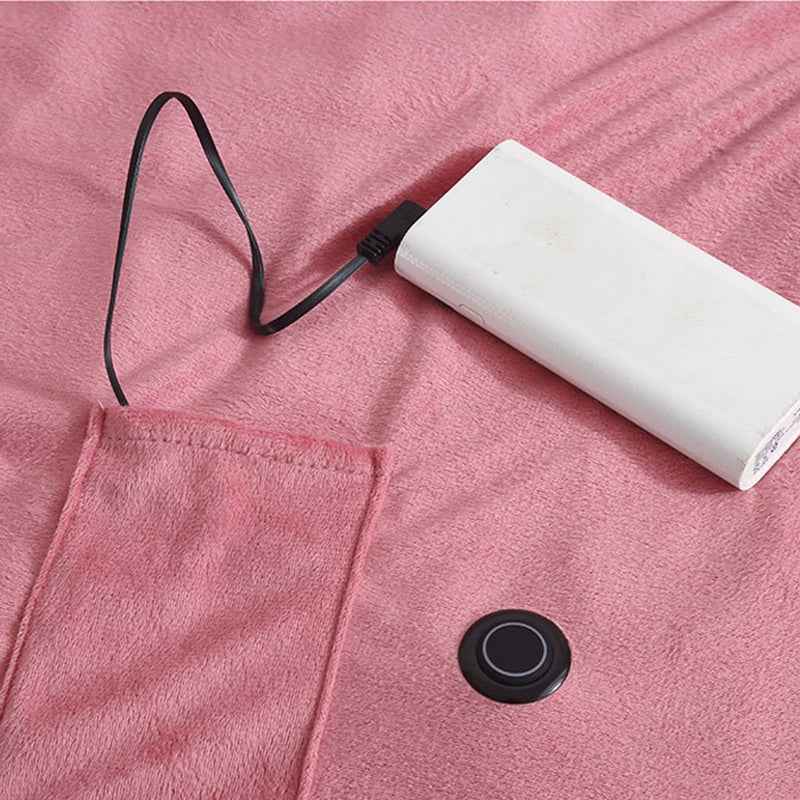 Portable Heated Blanket | USB Powered with Adjustable Heat Levels 7