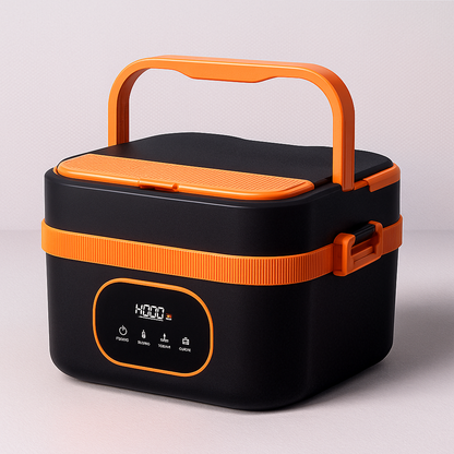 Portable Self-Heating Lunch Box | Rechargeable Stainless Steel Food Warmer 1