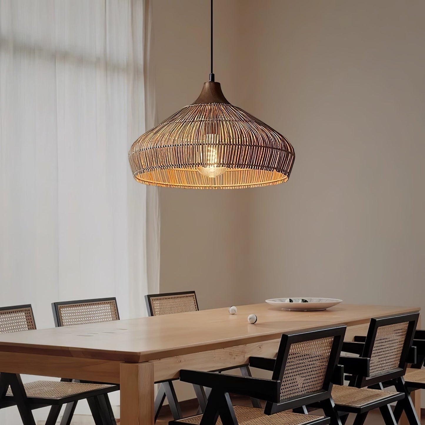 Rattan Pendant Lamp | Hand-Woven Shade for Cozy Interiors 3