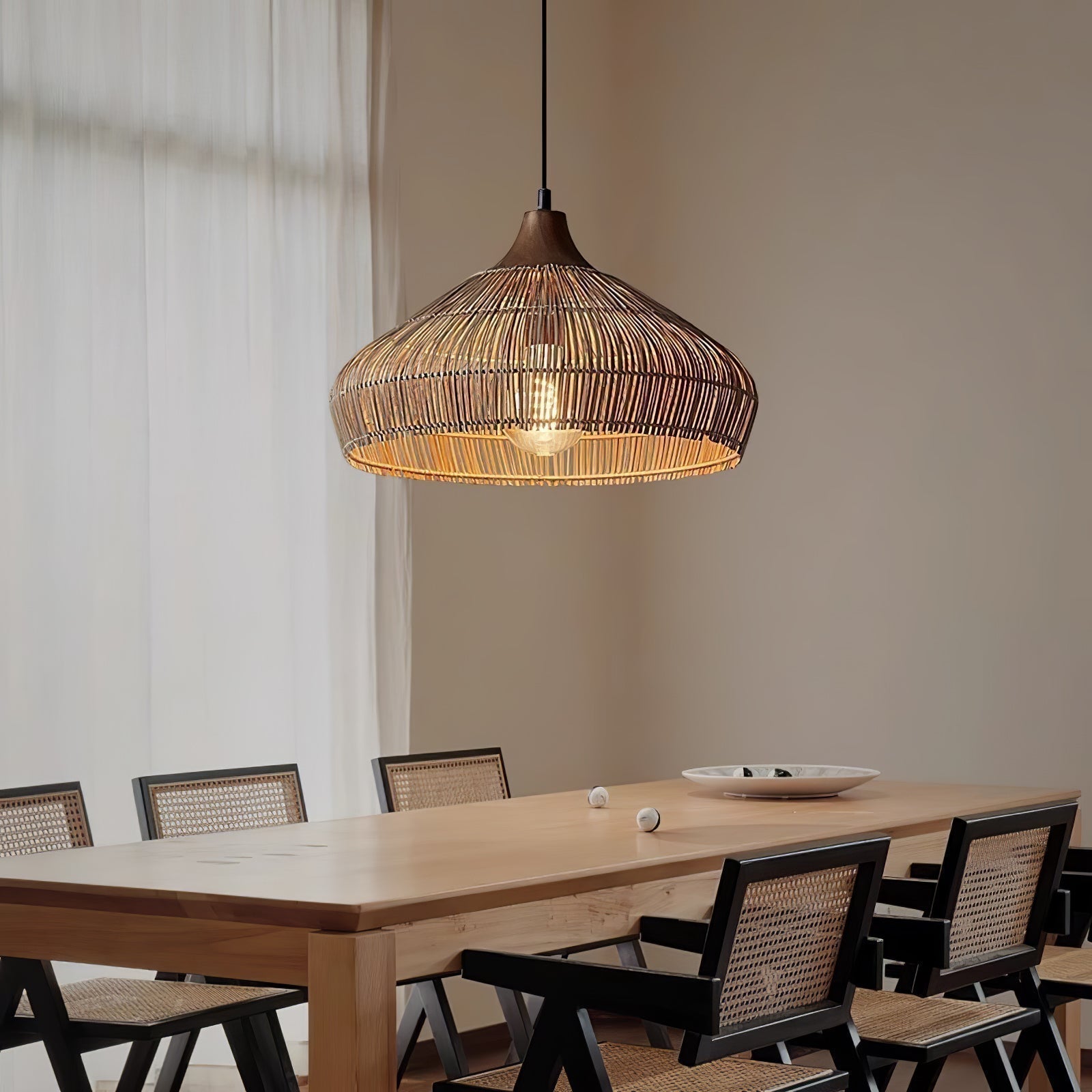 Rattan Pendant Lamp | Hand-Woven Shade for Cozy Interiors 3