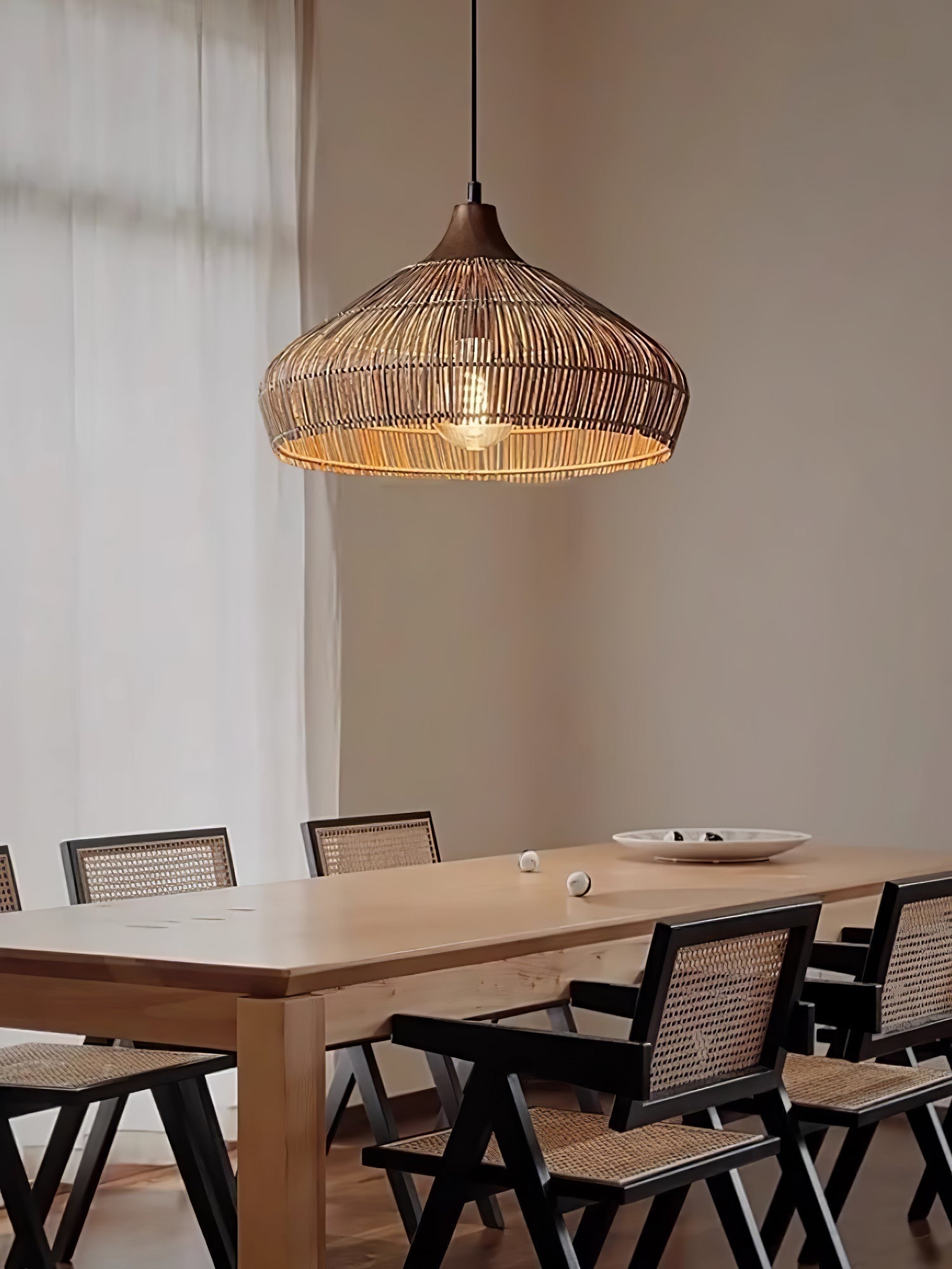 Rattan Pendant Lamp | Hand-Woven Shade for Cozy Interiors 7