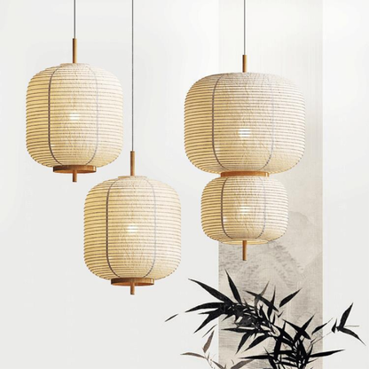 Rice Paper Pendant Light | Minimalist Design for Soft Glow and Tranquil Spaces 1