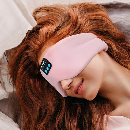 Silk Sleep Eye Mask with Bluetooth Headphones