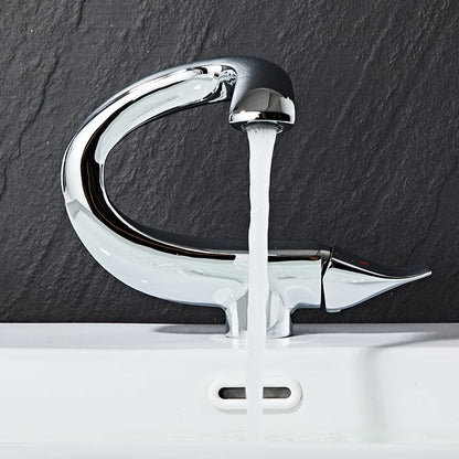 Bathroom Faucet | Elegant Swan-Inspired Design with Durable Brass Construction 5