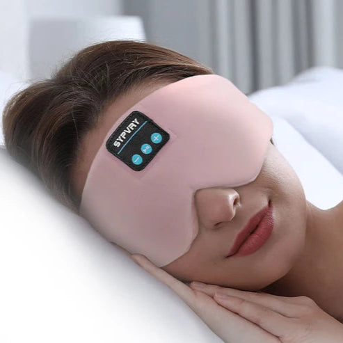 Silk Sleep Eye Mask with Bluetooth Headphones